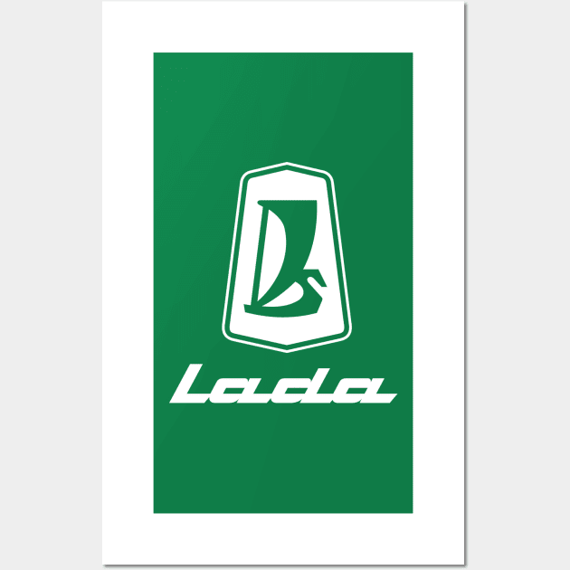 Lada logo 1970s (white) Wall Art by GetThatCar